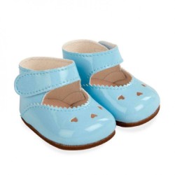ZAPATOS AZUL PARA MUÑECOS DE 45 CM.