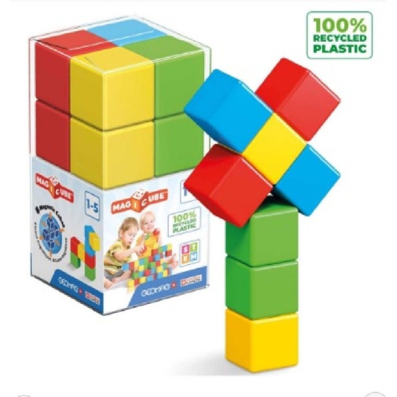 MAGICUBE GREEN CUBO MAGNETICO 8 PIEZAS