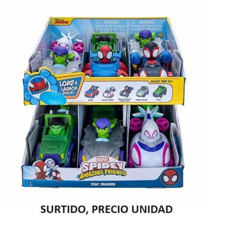 Spiderman Vehiculo Lanza Disco Spidey