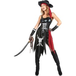 DISFRAZ ADULTO PIRATA CHICA SOMBRERO 2