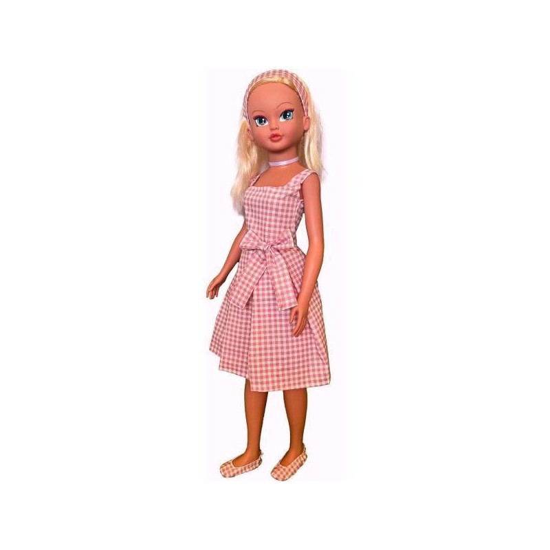 MUÑECA TU PRINCESA TRAJE VICHY (100CM)