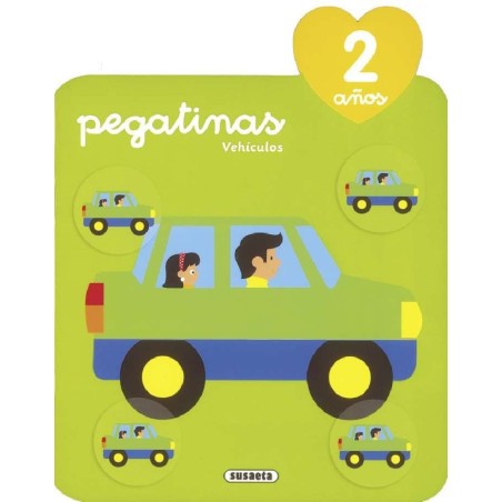 LIBRO PEGATINAS VEHICULOS 2 AÑOS