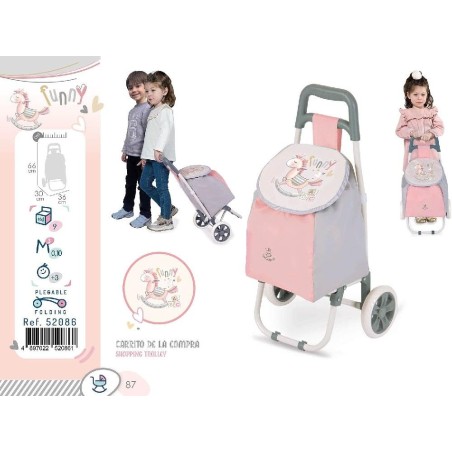 CARRITO ROSA DE LA COMPRA FUNNY DECUEVAS