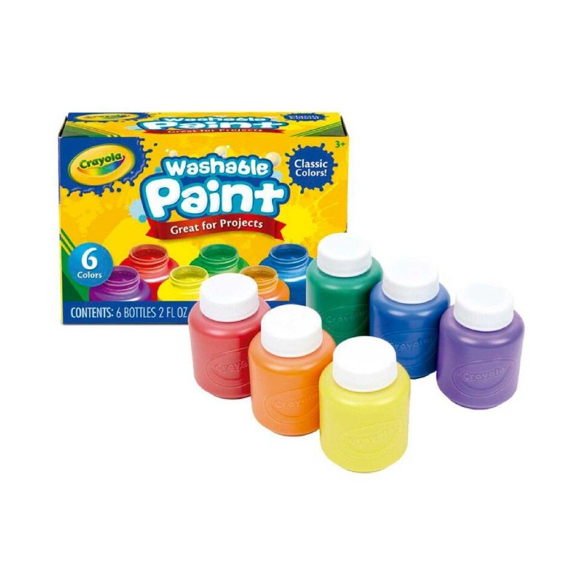 CRAYOLA 10 TÉMPERAS LAVABLES COLORES SUR