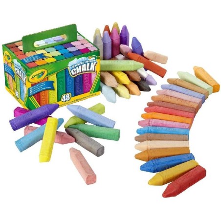 TIZAS DE SUELO LAVABLES CRAYOLA (48 UDS)