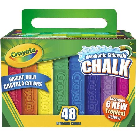TIZAS DE SUELO LAVABLES CRAYOLA (48 UDS)