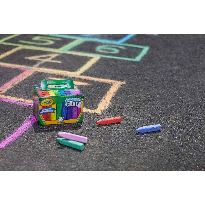 TIZAS DE SUELO LAVABLES CRAYOLA (48 UDS)