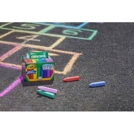 TIZAS DE SUELO LAVABLES CRAYOLA (48 UDS)