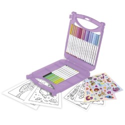 MALETIN ROTULADORES LAVABLES PASTEL SUPE 2