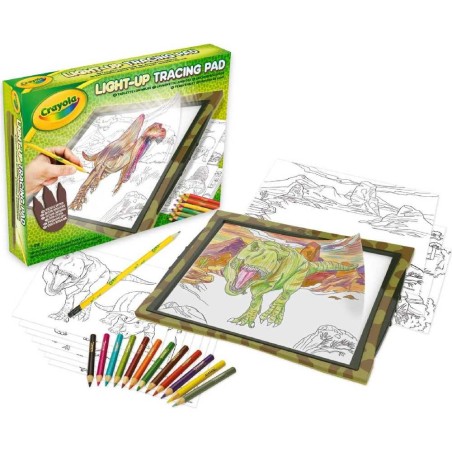 PIZARRA LUMINOSA MAXI DINOSAURIOS CRAYOL
