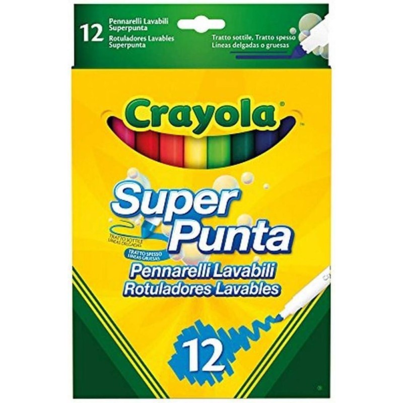 12 rotuladores súper punta super tips la