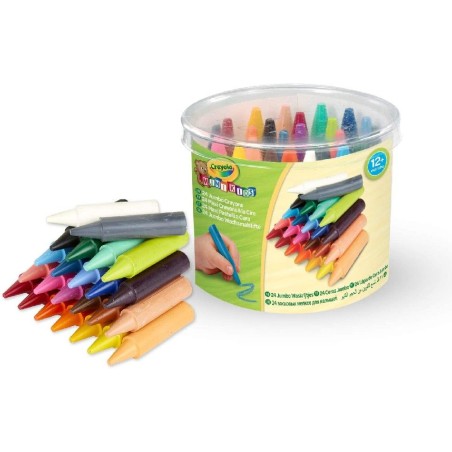 24 Ceras Jumbo Lavables Mini Kids