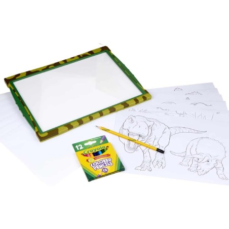 PIZARRA LUMINOSA MAXI DINOSAURIOS CRAYOL