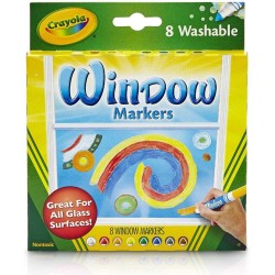 8 ROTULADORES PARA VENTANA LAVABLES