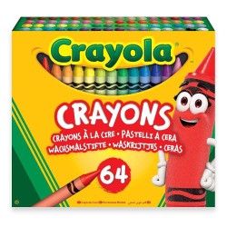 64 CERAS CRAYOLA + SACAPUNTAS