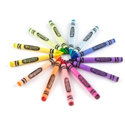 64 CERAS CRAYOLA + SACAPUNTAS 2