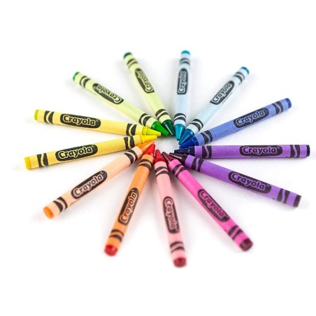 64 CERAS CRAYOLA + SACAPUNTAS