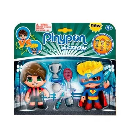 PINYPON ACTION DUO PACK SUPERHEROE Y FUT
