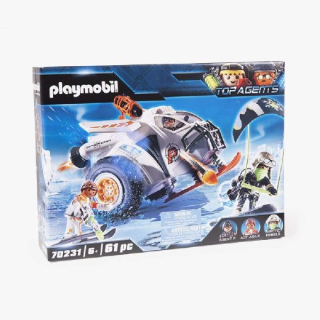 PLAYMOBIL TOP AGENTS PLANEADOR DE NIEVE 