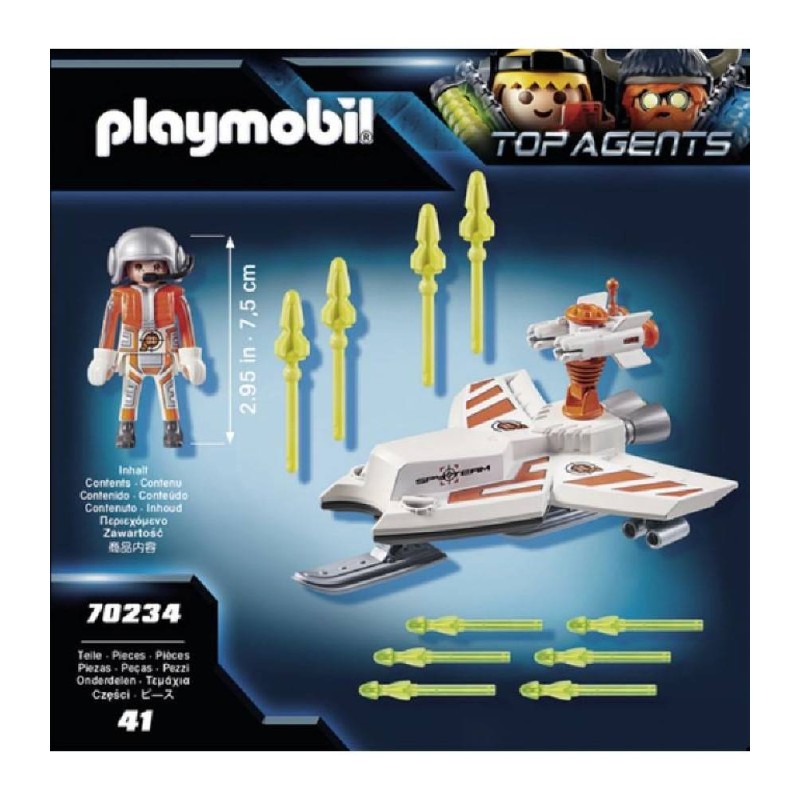 PLAYMOBIL TOP AGENTS SPY TEAM VOLADOR 70