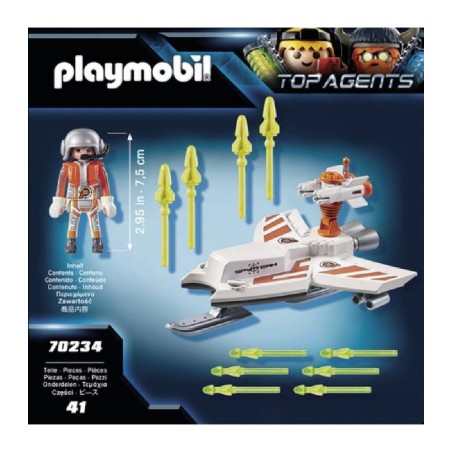 PLAYMOBIL TOP AGENTS SPY TEAM VOLADOR 70