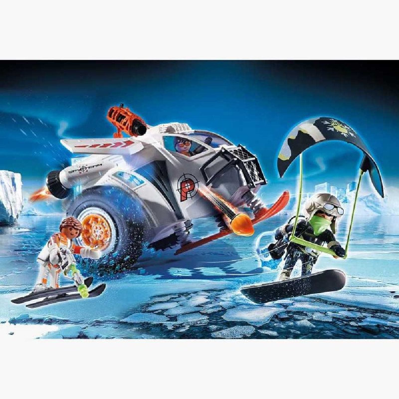 PLAYMOBIL TOP AGENTS PLANEADOR DE NIEVE 