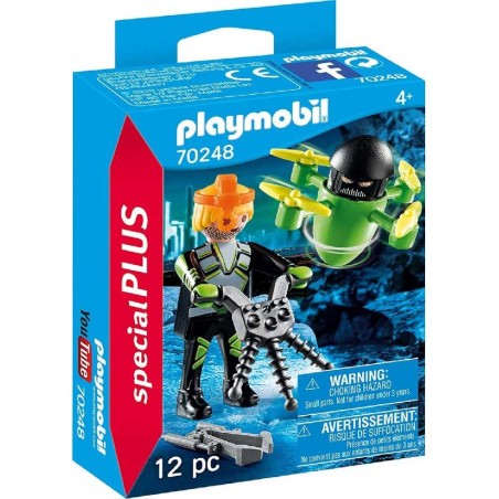 AGENTE CON DRON - PLAYMOBIL 70248