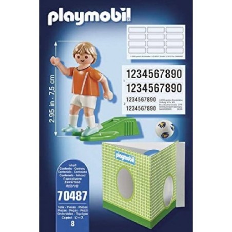 PLAYMOBIL JUGADOR DE FUTBOL - HOLANDA