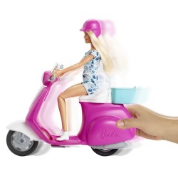 BARBIE MUÑECA BARBIE Y MOTO SCOOTERCON A 2