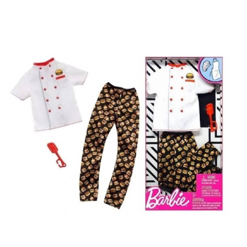 BABRIE-TRAJE KEN PROFESIONES COCINERO
