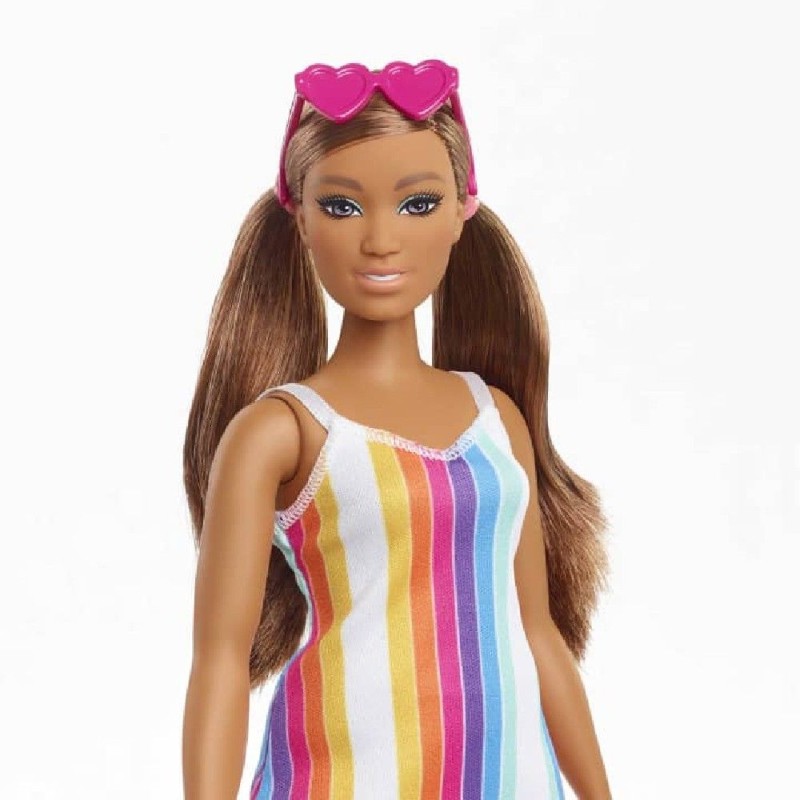 BARBIE MUÑECA VESTIDO ARCOIRIS