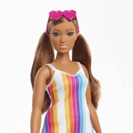BARBIE MUÑECA VESTIDO ARCOIRIS