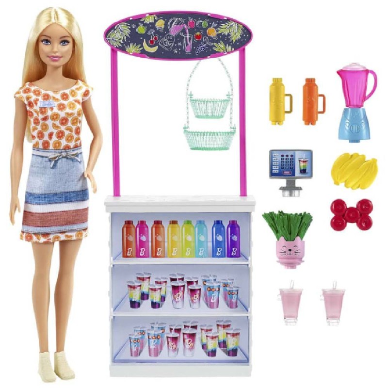 MUÑECA BARBIE PUESTO DE SMOOTHIES