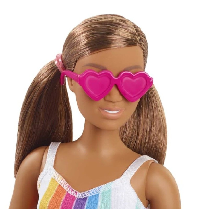 BARBIE MUÑECA VESTIDO ARCOIRIS