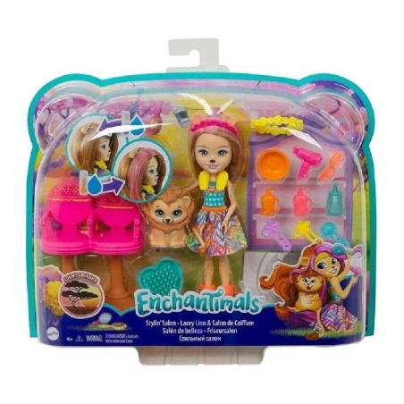 ENCHANTIMALS MUÑECA LACEY LION Y SALÓN D