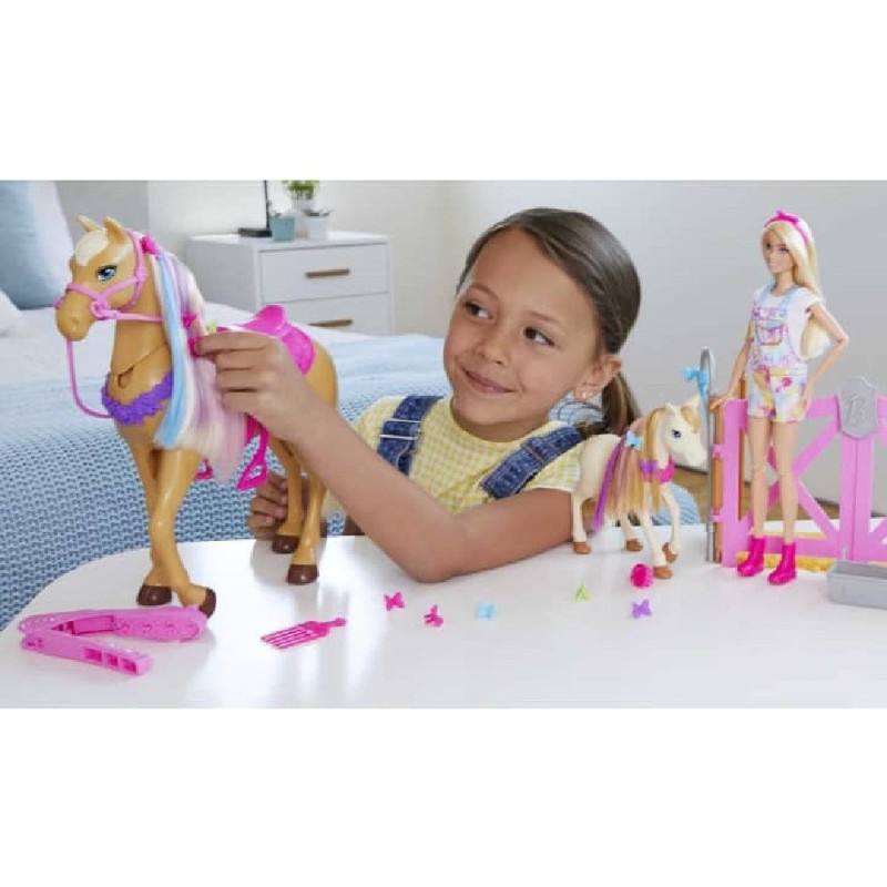 BARBIE- CABALLO PEINADOS DIVERTIDOS