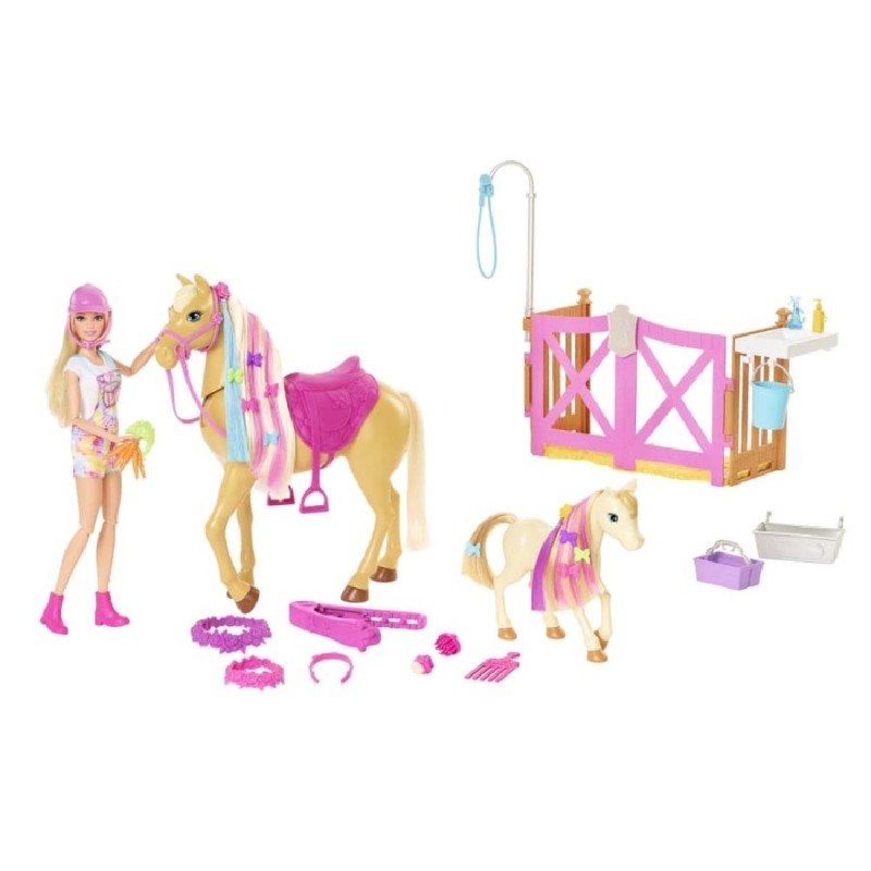 BARBIE- CABALLO PEINADOS DIVERTIDOS
