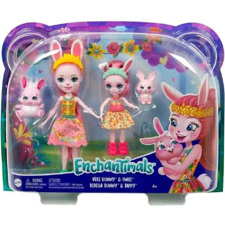 ENCHANTIMALS MUÑECAS HERMANAS BREE Y BED
