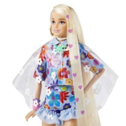 BARBIE EXTRA MUÑECA Y MASCOTA FLOWER POW