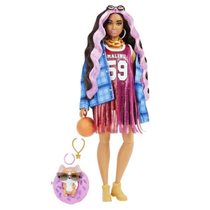 BARBIE EXTRA CAMISETA MALIBU MUÑECA Y MA