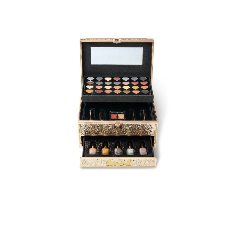 MALETIN MAQUILLAJE 3 PISOS FULL DIAMOND