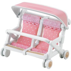 CARRITO DOBLE DE BEBES SYLVANIAN FAMILIE 2