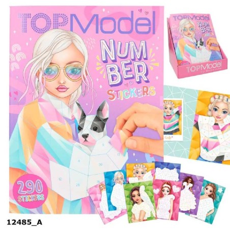 TOPMODEL LIBRO DE PEGATINAS POR NUMEROS 