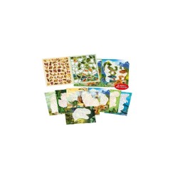 DINO WORLD LIBRO DE PEGATINAS POR NUMERO 2