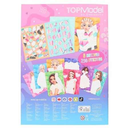 TOPMODEL LIBRO DE PEGATINAS POR NUMEROS 