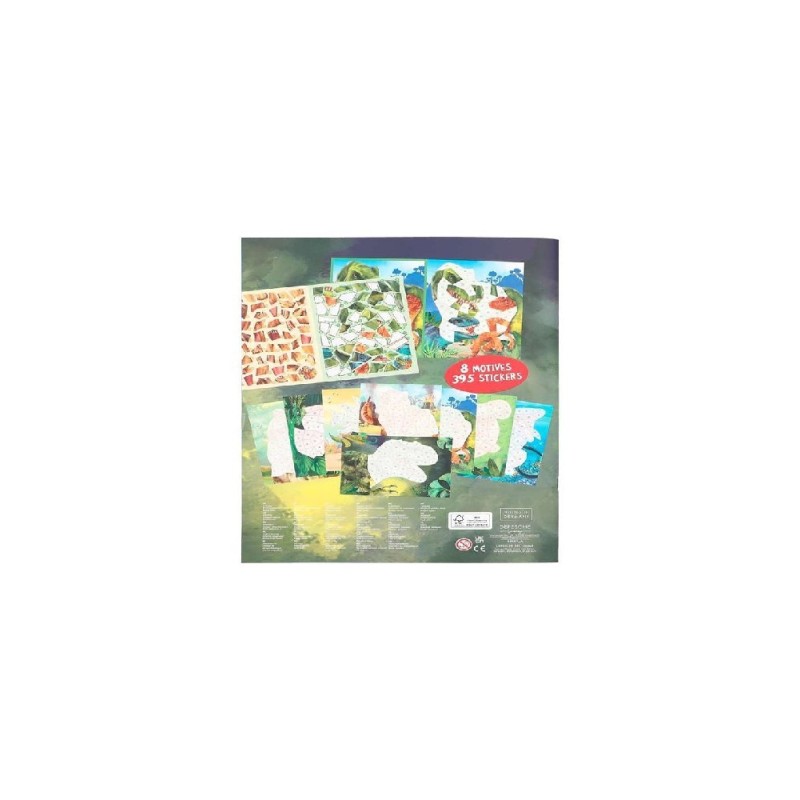DINO WORLD LIBRO DE PEGATINAS POR NUMERO