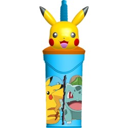 VASO FIGURITA 3D 360ML POKEMON PIKACHU D