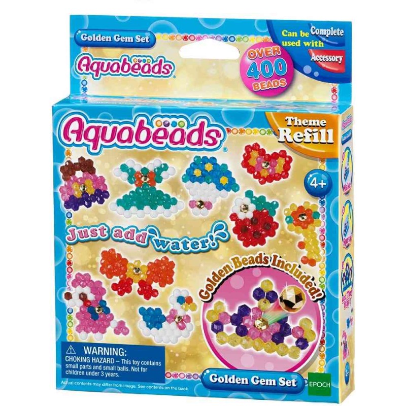 AQUABEADS - SET DE JOYAS DORADAS