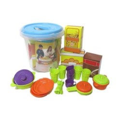 SET CUBO ACCESORIOS MENAJE 34 PIEZAS