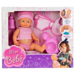 MUÑECO BEBE PIPI CON ACCESORIOS